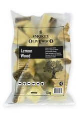 Кусочки дерева для копчения Smokey Olive Wood, лимонное дерево, №5, 1,5 кг цена и информация | Коптильни, аксессуары | kaup24.ee