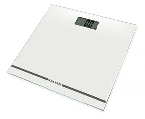 Salter 9205 WH3RLarge Display Glass Electronic Bathroom Scale - White цена и информация | Веса | kaup24.ee