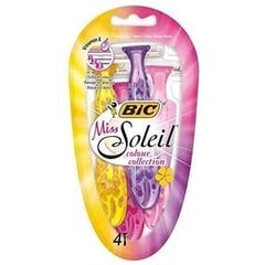 Ühekordsed raseerijad Bic Miss Soleil Colour Collection, 4 tk цена и информация | Косметика и средства для бритья | kaup24.ee