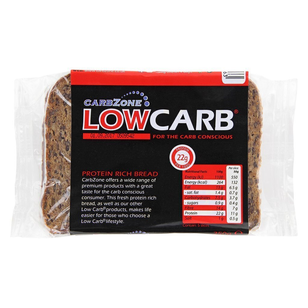 Valgurikas leib CarbZone, Protein Rich, 250 g hind ja info | Suupisted, krõpsud | kaup24.ee