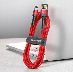 Baseus USB 2.0 kaabel - Lightning, 1 m CALKLF-G09 hind ja info | Kaablid ja juhtmed | kaup24.ee
