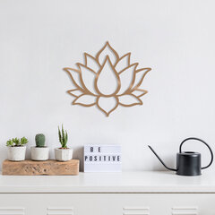 Metallist seinakaunistus Lotus Flower 1 Copper, 50x43 cm hind ja info | Sisustuselemendid | kaup24.ee