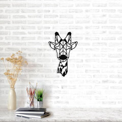 Metallist seinakaunistus Giraffe Head, 32x50 cm hind ja info | Sisustuselemendid | kaup24.ee