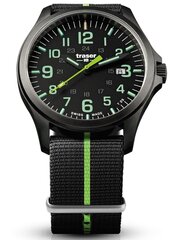 Meeste Käekell Traser P67 Officer Pro GunMetal Black/Lime hind ja info | Meeste käekellad | kaup24.ee