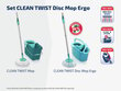 Põrandapesu komplekt Clean Twist Disc Mop Ergo Leifheit цена и информация | Puhastustarvikud | kaup24.ee