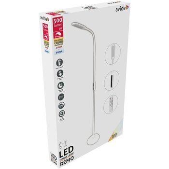 LED põrandalamp Avide Remo 9W valge puldiga hind ja info | Põrandalambid | kaup24.ee