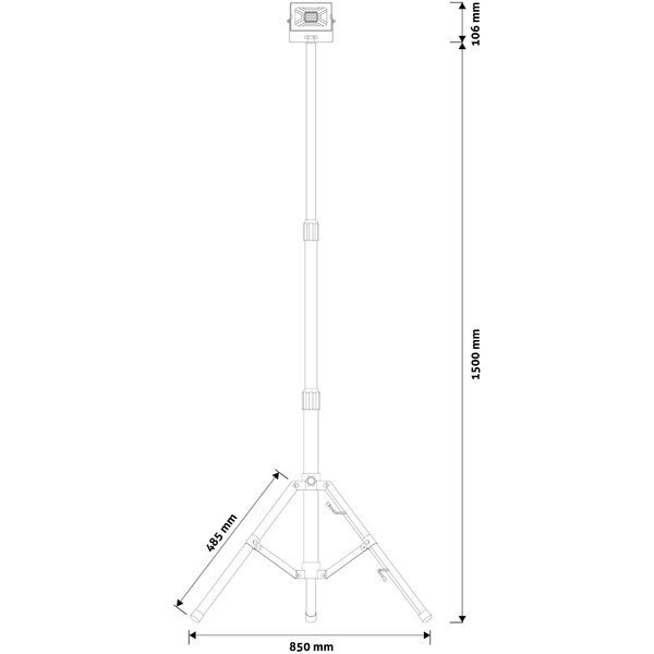 Põranda LED prožektor Avide 20W 4K 1600lm hind ja info | Taskulambid, prožektorid | kaup24.ee