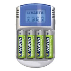 Зарядное устройство LCD с 4 батареями AA 2600 мАч Varta 57070 цена и информация | Зарядные устройства для элементов питания | kaup24.ee