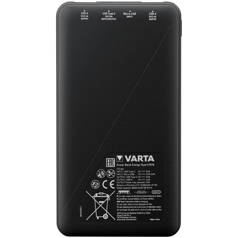 Akupank Varta Energy 15000mAh hind ja info | Akupangad | kaup24.ee