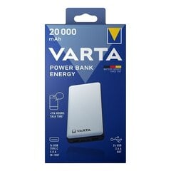 Резервный источник питания Varta Energy 20000mAh цена и информация | Varta Мобильные телефоны, Фото и Видео | kaup24.ee