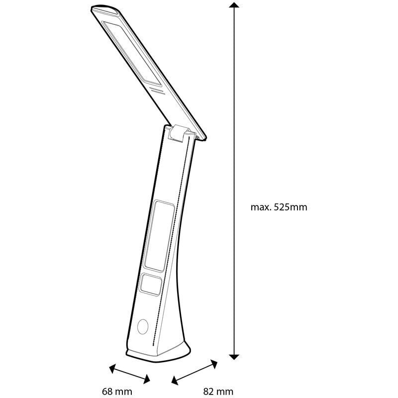 LED laualamp AVIDE Claude 7W kunstnahk, pruun цена и информация | Laualambid | kaup24.ee