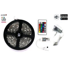 LED-riba valgus Avide RGB WiFi 5050 kaugjuhtimispuldiga, 5m IP65 hind ja info | LED ribad | kaup24.ee