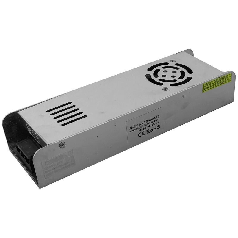 Toiteplokk, 360W, DC12V, AC220V, Alumiinium, SLIM - IP20 hind ja info | Toiteplokid | kaup24.ee