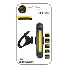 Laetav jalgrattavalgusti Entac LED 2W USB hind ja info | Jalgratta tuled ja helkurid | kaup24.ee