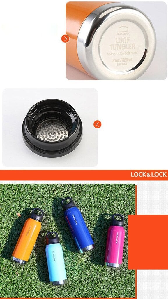 Lock & Lock Loop termospudel, 620 ml, sinine цена и информация | Termosed, termostassid | kaup24.ee