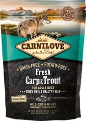 Carnilove Fresh для взрослых собак с карпом и форелью, 1,5 г цена и информация | Сухой корм для собак | kaup24.ee