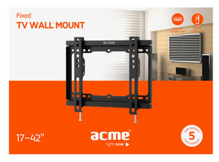 TV seinakinnitus ACME MTSF11 Fixed TV wall mount, 17–42 tolli hind ja info | Teleri seinakinnitused ja hoidjad | kaup24.ee