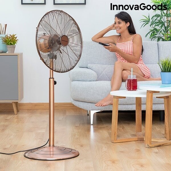 SEISUVENTILAATOR COPPER RETRO INNOVAGOODS Ø 40 CM 55W цена и информация | Ventilaatorid | kaup24.ee