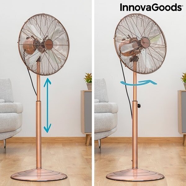 SEISUVENTILAATOR COPPER RETRO INNOVAGOODS Ø 40 CM 55W цена и информация | Ventilaatorid | kaup24.ee