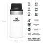 Termoskruus The Trigger-Action Travel Mug Classic 0.25 l, valge цена и информация | Termosed, termostassid | kaup24.ee