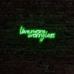 Настенный светильник Live More Worry Less цена и информация | Настенные светильники | kaup24.ee