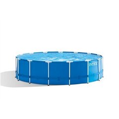 Каркасный бассейн Intex Metal Frame Pool Set 457x122 см, с фильтром цена и информация | Бассейны | kaup24.ee