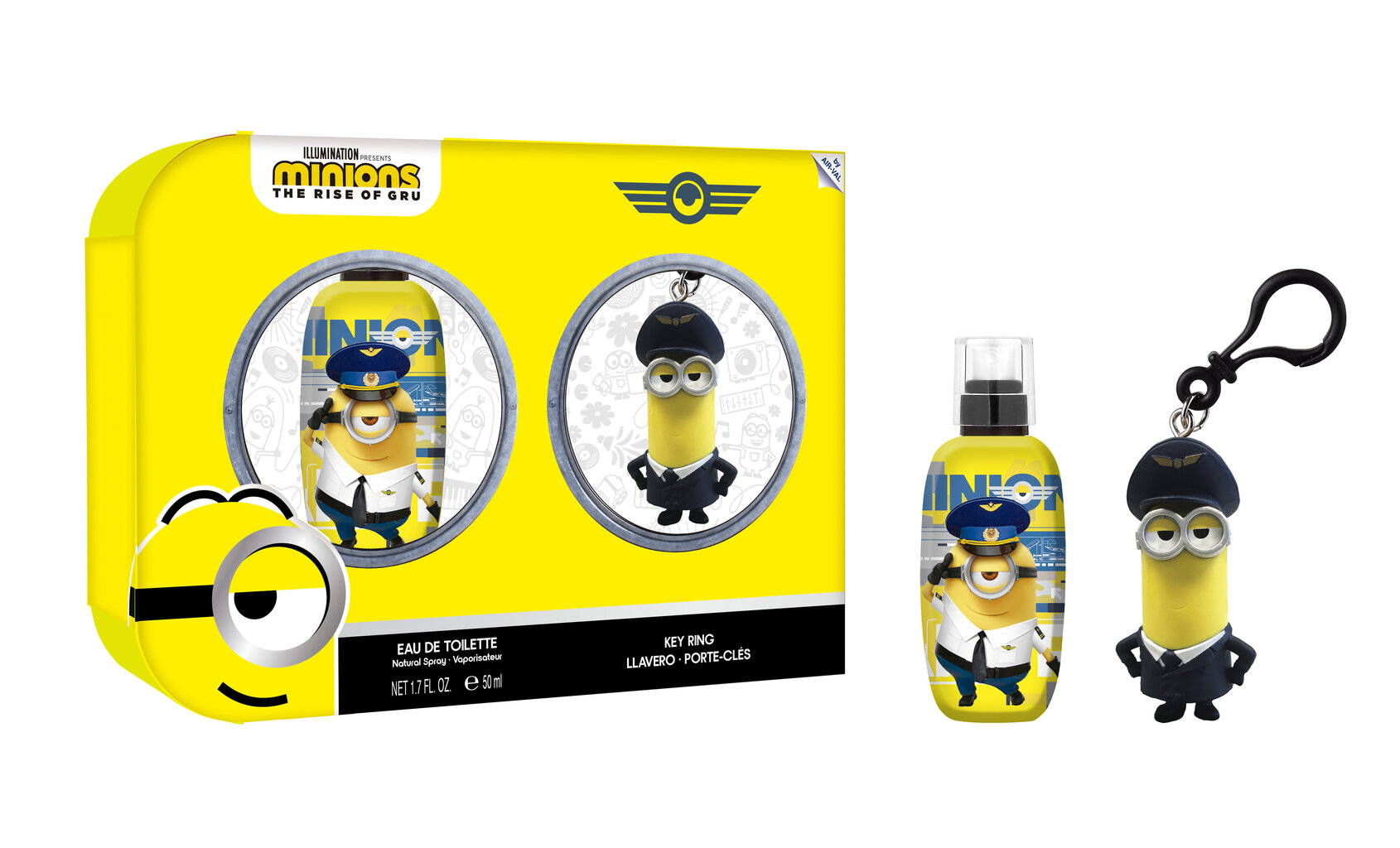 Komplekt lastele Minions: tualettvesi EDT, 50 ml + võtmehoidja hind ja info | Laste parfüümid | kaup24.ee