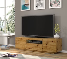 ТВ столик RTV Aura 150 со светодиодным освещением, коричневый цена и информация | Тумбы под телевизор | kaup24.ee