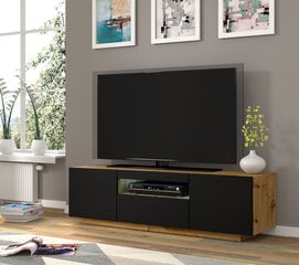 ТВ столик RTV Aura 150, коричневый/черный цена и информация | Тумбы под телевизор | kaup24.ee