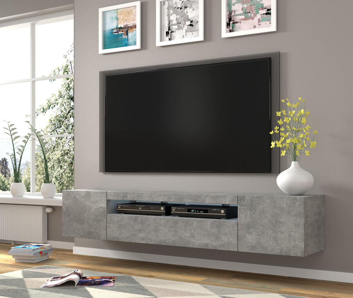 TV-laud RTV Aura 200, hall hind ja info | TV alused | kaup24.ee