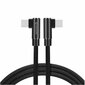 Swissten L Type Textile Universal Quick Charge 3.1 USB-C to USB-C Data and Charging Cable 1.2m Black цена и информация | USB jagajad, adapterid | kaup24.ee