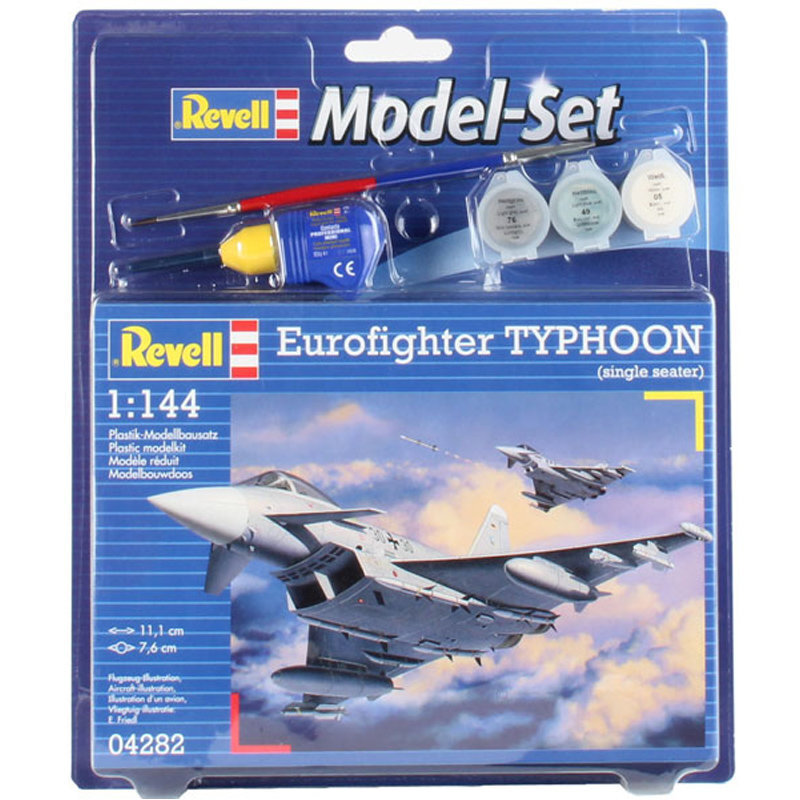 Revell - Eurofighter Typhoon mudeli komplekt, 1/144, 64282 цена и информация | Poiste mänguasjad | kaup24.ee