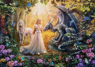 Пазл Принцесса, дракон и единорог, 1500 шт. цена и информация | Пазлы | kaup24.ee