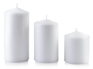 Küünal Classic Candles White S, 10 cm hind ja info | Küünlad, küünlajalad | kaup24.ee