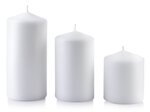 Küünal Classic Candles White S, 10 cm