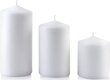 Küünal Classic Candles White, 18 cm hind ja info | Küünlad, küünlajalad | kaup24.ee