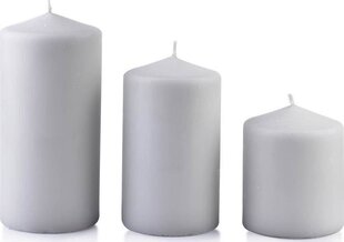 Küünal Classic Candles Grey M, 14 cm hind ja info | Küünlad, küünlajalad | kaup24.ee