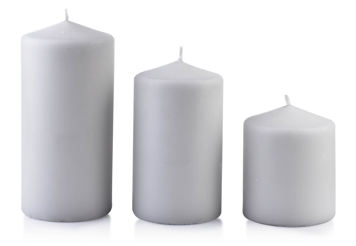 Küünal Classic Candles Grey L, 18 cm hind ja info | Küünlad, küünlajalad | kaup24.ee