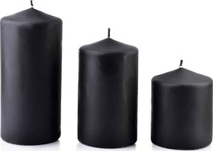 Küünal Classic Candles Black, 10 cm hind ja info | Küünlad, küünlajalad | kaup24.ee