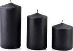 Küünal Classic Candles Black, 10 cm