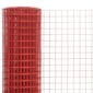 kanade traataed teras, PVC kattega 10 x 1 m, punane, vidaXL цена и информация | Aiad ja tarvikud | kaup24.ee