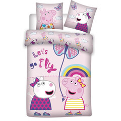 Laste voodipesukomplekt Peppa Pig, 100x135, 2-osaline hind ja info | Beebide ja laste voodipesu | kaup24.ee