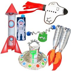 Ремесленный набор Re-Cycle-Me Space цена и информация | Развивающие игрушки и игры | kaup24.ee