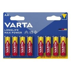 Щелочные батарейки Varta AAA Longlife Max Power (8 шт.) цена и информация | Батареи | kaup24.ee