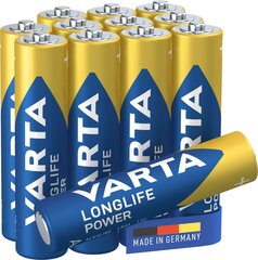 Varta AAA Longlife Power Leelispatareid (12tk) hind ja info | Patareid | kaup24.ee