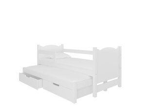 Lastevoodi Adrk Furniture Campos 180x75/172x75 cm, valge цена и информация | Детские кровати | kaup24.ee