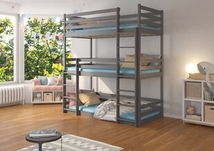 Lastevoodi ADRK Furniture Tedro 180x80, tumehall цена и информация | Детские кровати | kaup24.ee