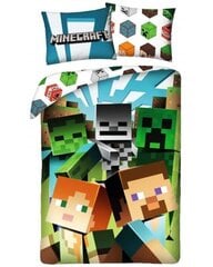 Laste voodipesukomplekt Minecraft, 140x200, 2-osaline hind ja info | Beebide ja laste voodipesu | kaup24.ee