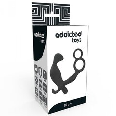 Peeniserõngaga eesnäärmemassaator "Addicted Toys Butt Plug", must hind ja info | Anaallelud | kaup24.ee