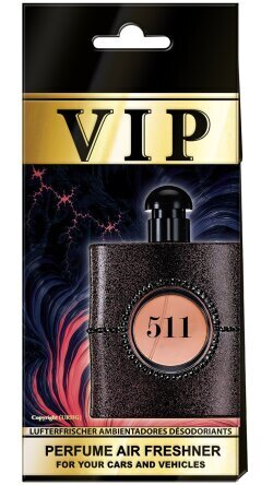 Auto õhuvärskendaja VIP № 511 Yves Saint Laurent "Black Opium" цена и информация | Autolõhnastajad | kaup24.ee